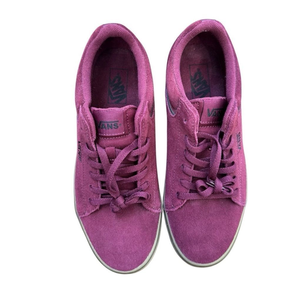 NWOT VANS Men's Seldan Suede Port/Gum Maroon Low Top Sneakers Size 10 - Picture 2 of 6